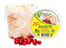 Капуста квашенная ТМ Домашние шедевры с клюквой шинкованная, 500г