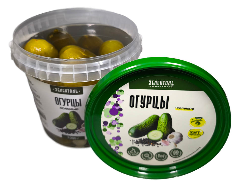 Огурцы соленые ТМ Домашние шедевры 1кг
