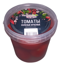 Томаты соленые ТМ Домашние шедевры красные, 1кг