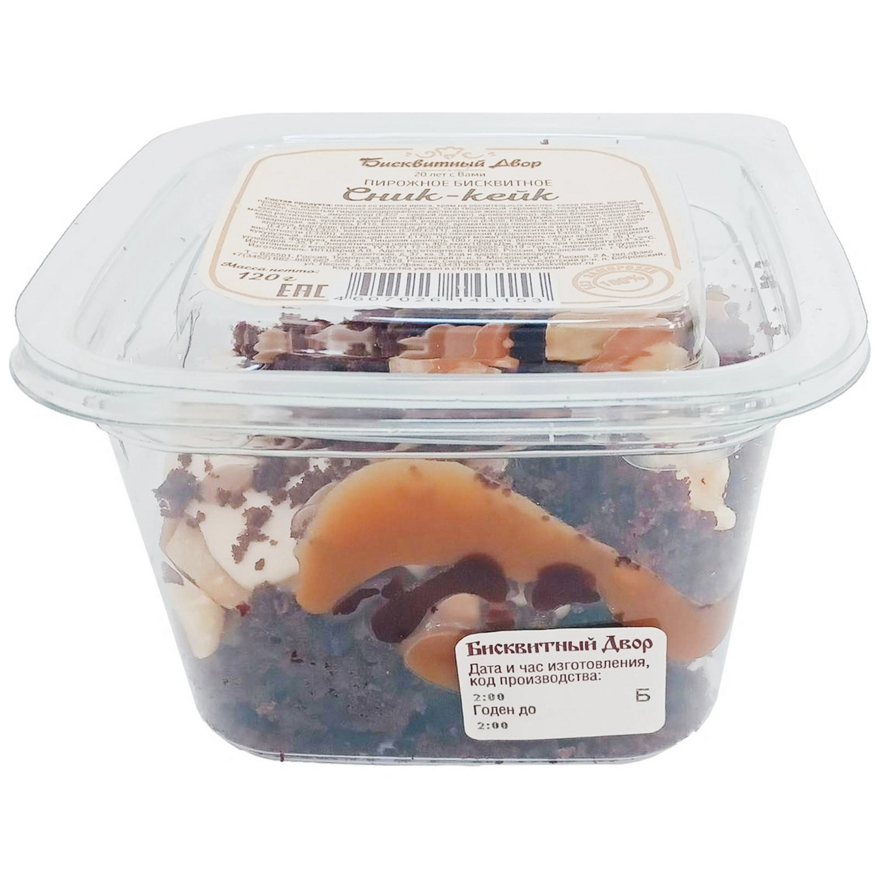 Пирожное Бисквитный двор Сник-кейк, 120г