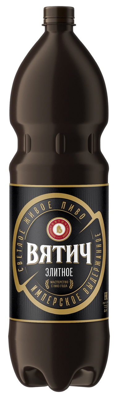 Пиво Вятич элитное светлое, 1.35л