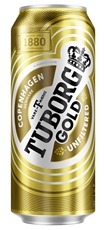 Напиток пивной Tuborg Gold нефильтрованный, 0.45л