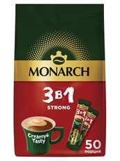 Напиток кофейный Monarch Strong 3в1 растворимый (13г x 50шт), 650г