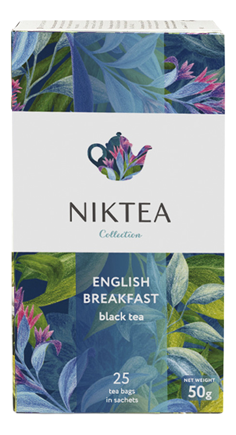 Изображение товара Чай черный Niktea Английский завтрак пакетированный (2г x 25шт), 50г