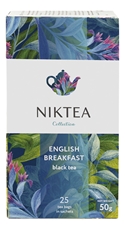 Чай черный Niktea Английский завтрак пакетированный (2г x 25шт), 50г