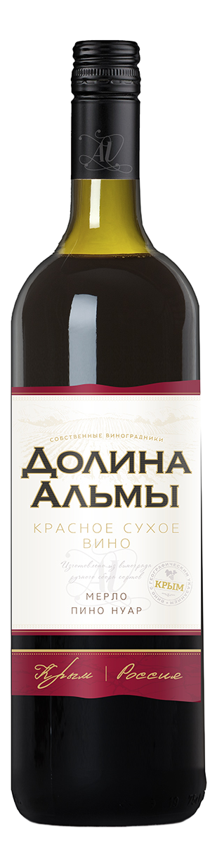 Вино Alma Valley Мерло Пино Нуар красное сухое, 0.75л