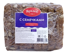 Хлеб Ярхлеб ржано-пшеничный с семечками, 270г