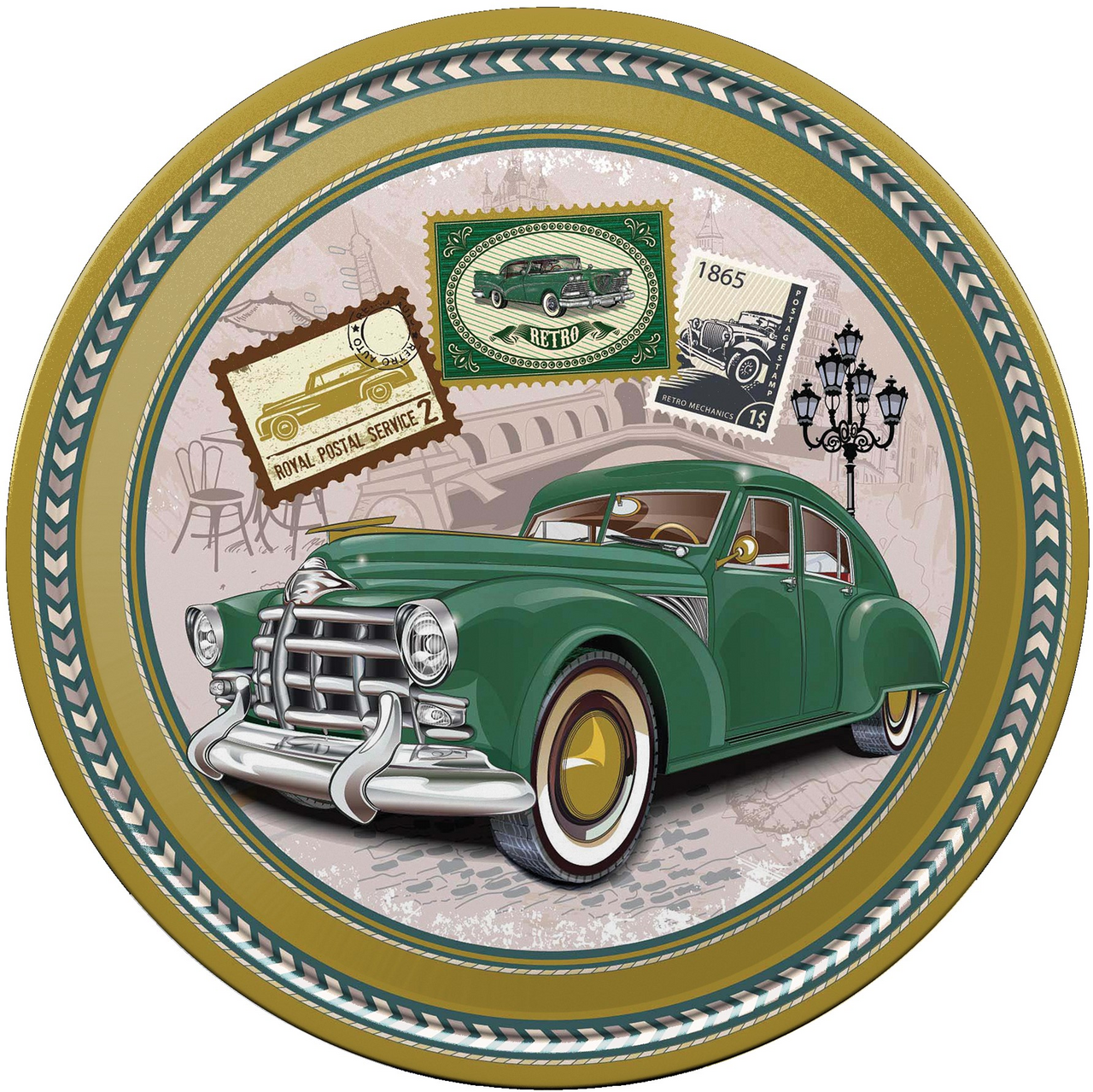 Печенье сдобное Regnum Ретромобиль со сливочным маслом, 400г