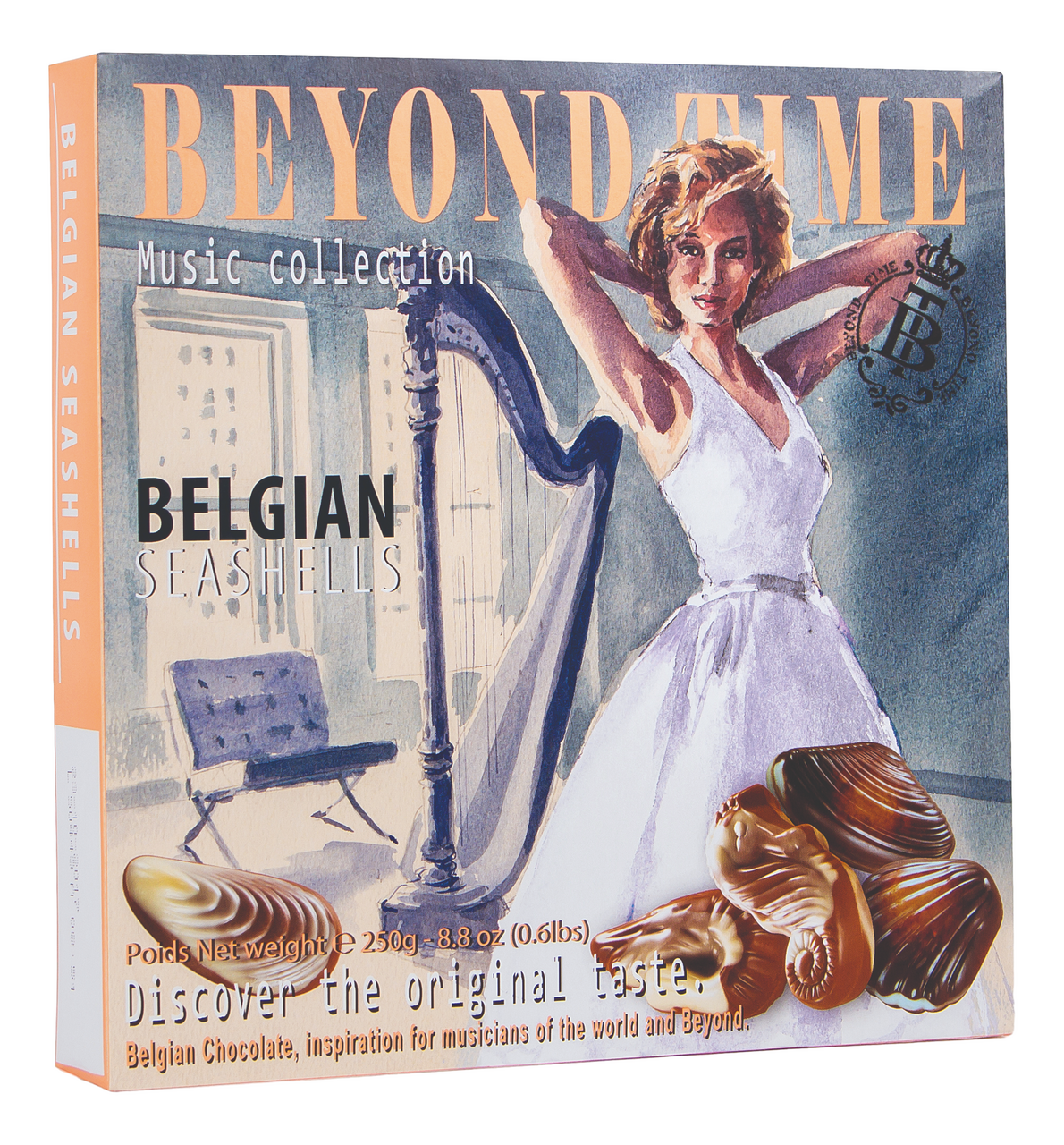 Конфеты Beyond Time Ракушки молочный шоколад, 250г