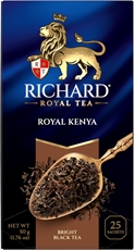 Чай черный Richard Royal Kenya пакетированный (2г x 25шт), 50г