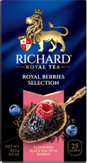 Чай черный Richard Royal Berries пакетированный (1.5г x 25шт), 38г