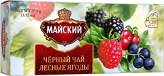 Чай черный Майский Лесные ягоды пакетированный (1.5г x 25шт), 37.5г