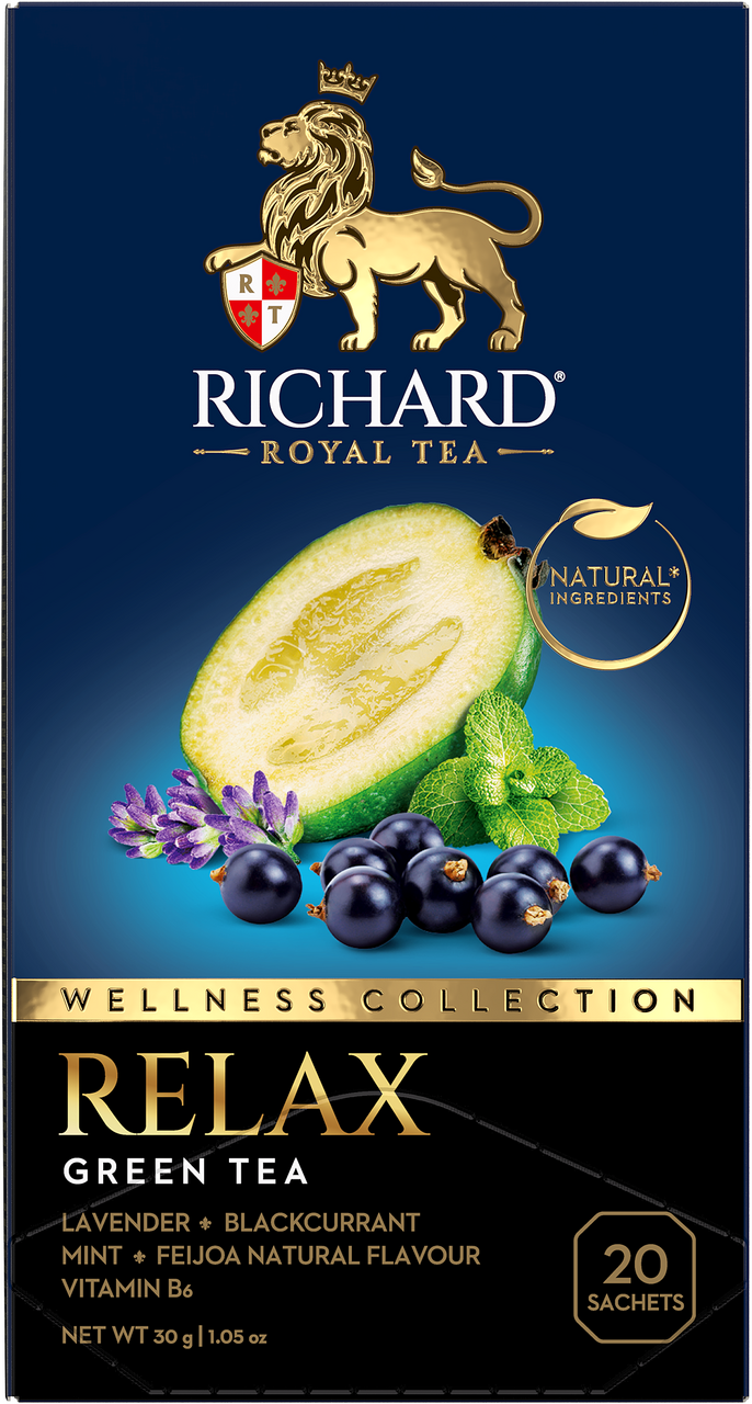 Изображение товара Чай зеленый Richard Relax пакетированный (1.5г x 20шт), 30г