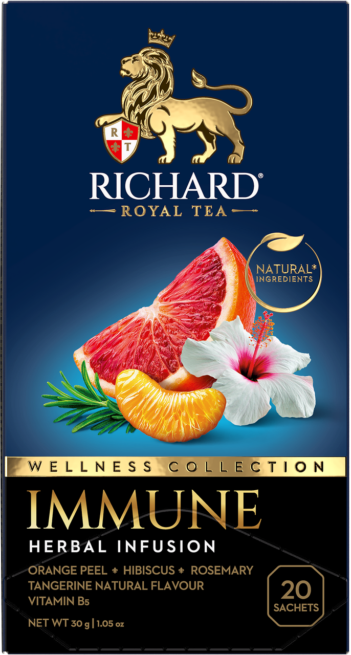 Изображение товара Напиток чайный Richard Immune пакетированный (1.5г x 20шт), 30г