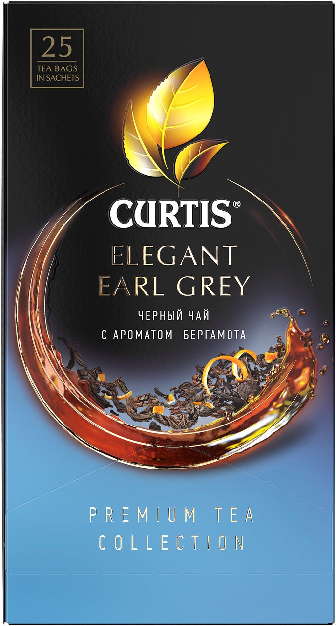 Изображение товара Чай черный Curtis Elegant Earl Grey пакетированный (1.7г x 25шт), 42.5г