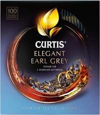Чай черный Curtis Elegant Earl Grey пакетированный (1.7г x 100шт), 170г