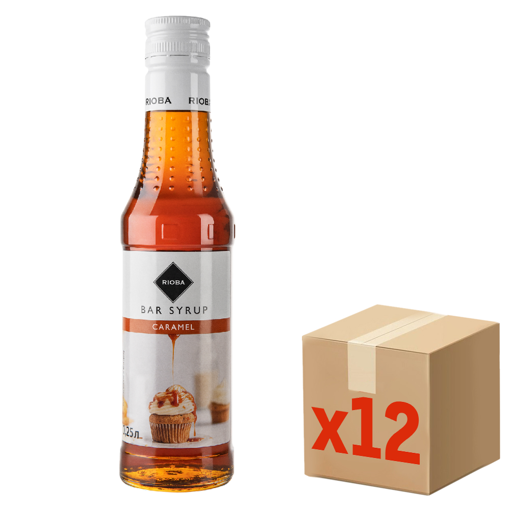 Изображение товара Сироп RIOBA со вкусом Карамель 250мл, упаковка 12 шт