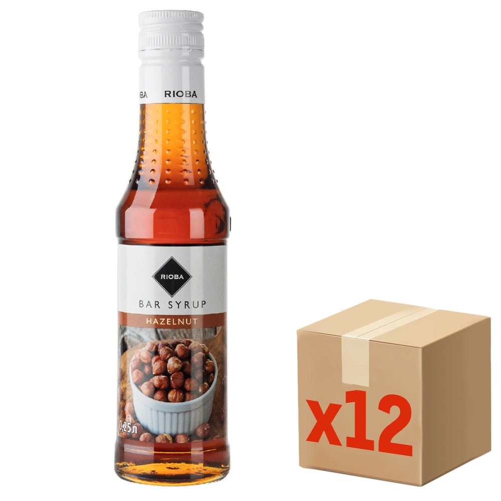 Изображение товара RIOBA Сироп лесной орех 250мл - 12 штук в упаковке