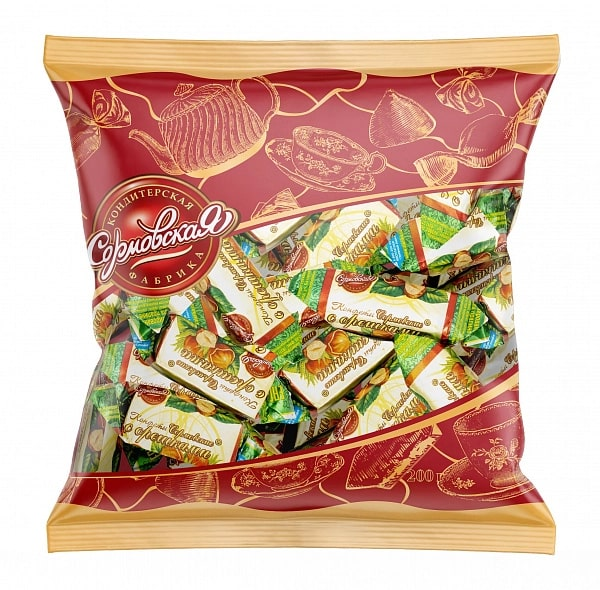 Конфеты Сормовская с орешками, 200г