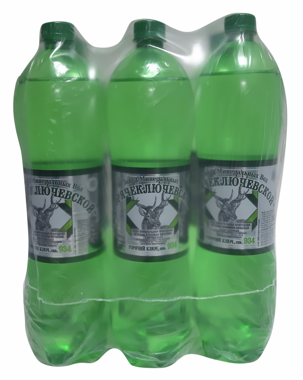 Вода Горячий ключ минеральная лечебно-столовая газированная, 1.5л x 6 шт