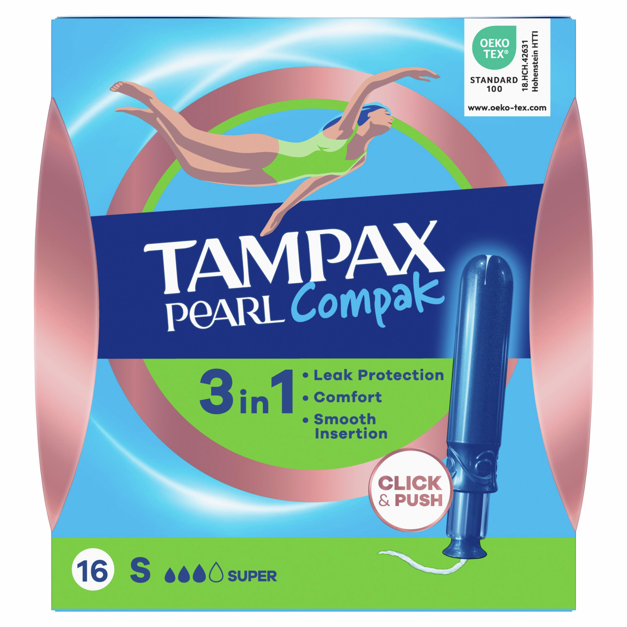 Тампоны Tampax Pearl Super, 16шт