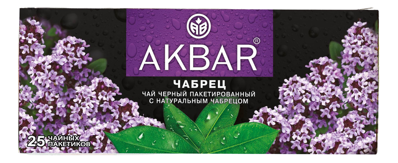 Изображение товара Чай черный Akbar чабрец пакетированный (1.5г x 25шт), 38г