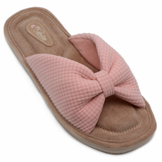 Тапочки женские Lucky Land 4561 W-CH-O с открытым носом розовые, р. 37