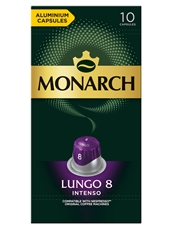 Кофе в капсулах Monarch Lungo 8 Intenso для кофемашин Nespresso 10шт, 52г