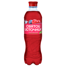 Вода сокосодержащая Святой Источник со вкусом лесных ягод и витаминами газированная, 500мл