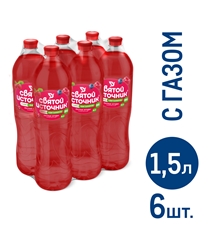 Напиток соковый Святой Источник Лесные ягоды газированный, 1.5л х 6 шт