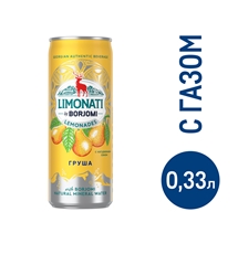 Лимонад Limonati by Borjomi Груша газированный, 330мл