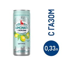 Лимонад Limonati by Borjomi Цитрус газированный, 330мл