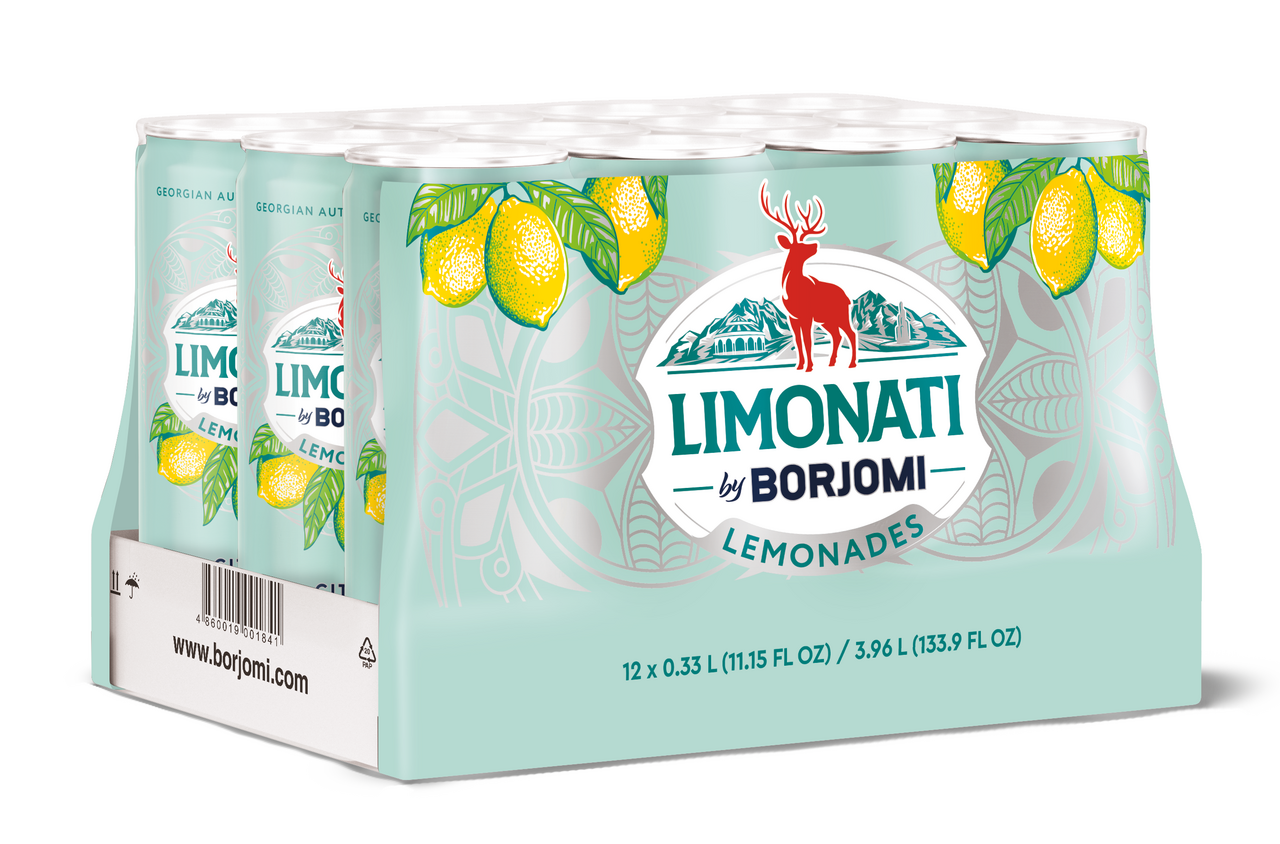 Лимонад Limonati by Borjomi Цитрус газированный, 330мл х 12 шт