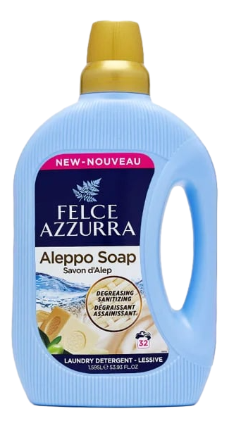 Изображение товара Жидкое моющее средство для стирки белья Felce Azzurra Алеппское мыло, 1.595л