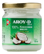 Кокосовое масло Aroy-D Extra virgin, 180мл