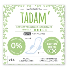 Прокладки Tadam Dermo-Sensitives Normal+Ultra, 14шт