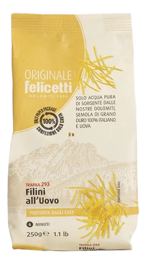 Изображение товара Макароны вермишель Felicetti Filini all'Uovo №293, 250г