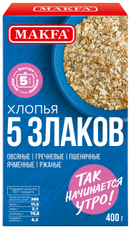 Хлопья Makfa 5 злаков, 400г
