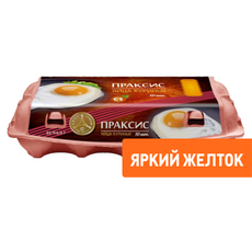Яйцо куриное Праксис С1 яркий желток, 10шт