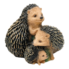 Фигурка садовая Decobraz Ежики, 21 x 19 x 16см