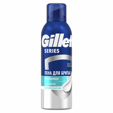 Пена для бритья Gillette для чувствительной кожи охлаждающий с эвкалиптом, 200мл