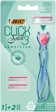 Набор BIC Click 3 Soleil Sensitive Станок для бритья + 2 кассеты