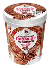 Мороженое Башкирское мороженое пломбир Три шоколада ГОСТ 15%, 300г