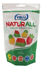 Мармелад жевательный Vidal Naturall кислый микс, 180г
