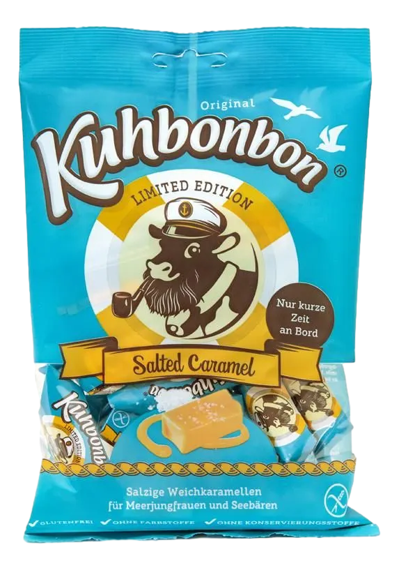 Конфеты Kuhbonbon Сливочная карамель с солью, 175г