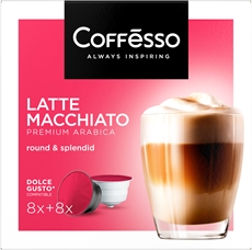 Кофе в капсулах Coffesso Latte Macchiato для кофемашин Dolce Gusto 16шт, 172г