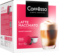 Кофе в капсулах Coffesso Latte Macchiato для кофемашин Dolce Gusto 16шт, 172г