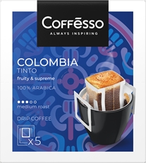 Кофе Coffesso Colombia Tinto молотый (10г x 5шт), 50г