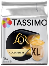 Кофе в капсулах Tassimo L'or Classique XL для кофемашин Tassimo 16шт, 136г