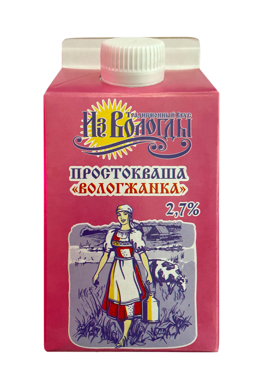 Простокваша Вологжанка 2.7%, 470г купить с доставкой на дом, цены в  интернет-магазине